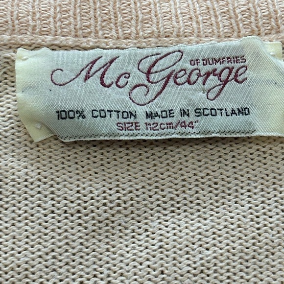 McGeorge of Dumfries Men’s 44 V-Neck Sweater - Picture 3 of 7